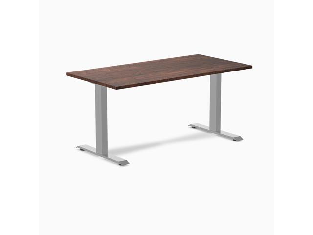 Desky Zero Softwood Office Desk - American Rustic Pine / 60 x 30 in / Grey