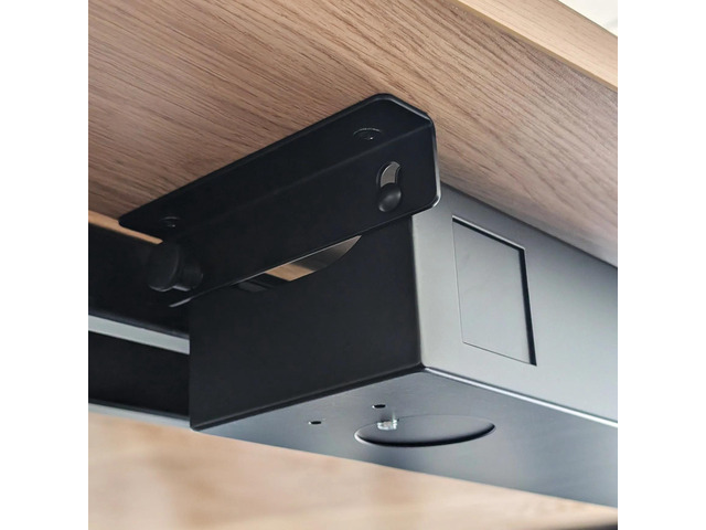 Desky Cable Channel Mounting Brackets - Space Gray