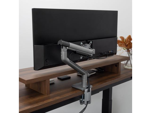 Desky Single Slim Aluminium Monitor Arm - White