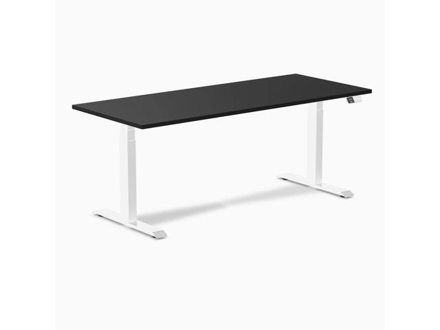 Desky Alpha Dual Sit Stand Gaming Desk - Straight Edge / 70.9 x 29.5 in / White
