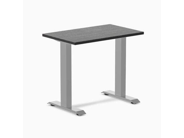 Desky Zero Mini Bamboo Office Desk - Dark Bamboo / 32 x 20 in / Gray
