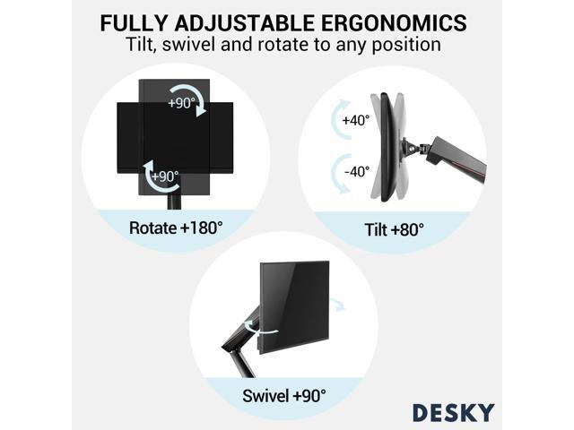 Desky Dual LED Gaming Monitor Arm