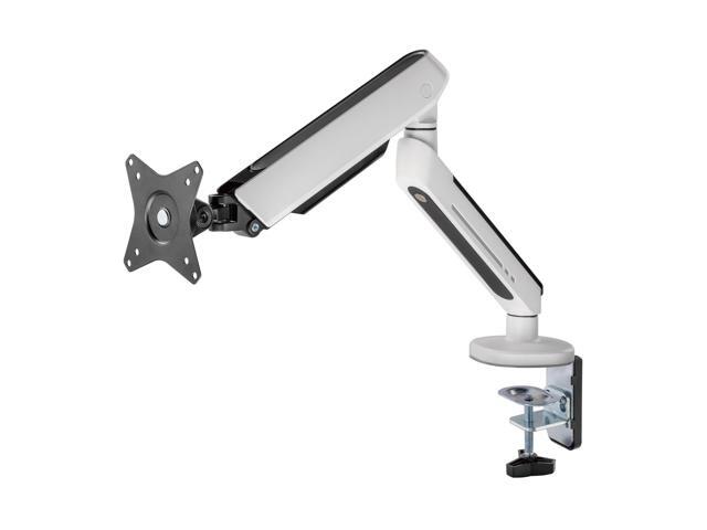 Desky Single LED Monitor Arm - White