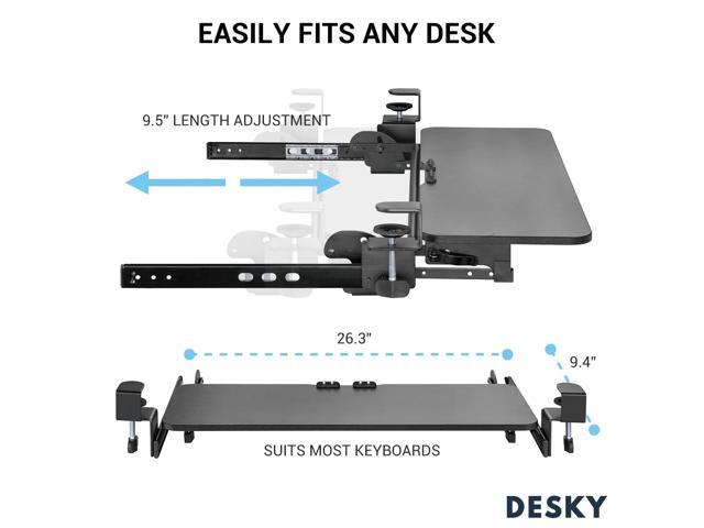 Desky Keyboard Tray - White