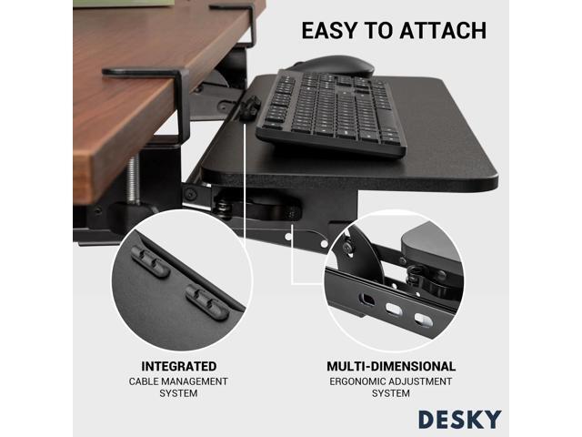 Desky Keyboard Tray - White