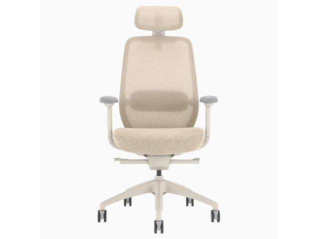 Desky Coilflex Ergonomic Office Chair - Wheat / Headrest