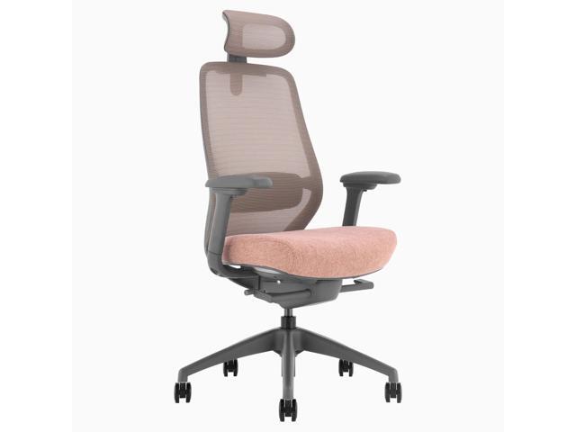 Desky Coilflex Ergonomic Office Chair - Peach / Headrest