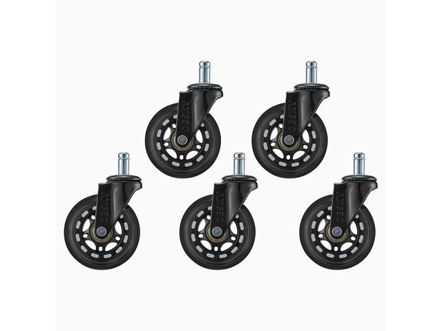 Desky Office Chair Caster Wheels - Black