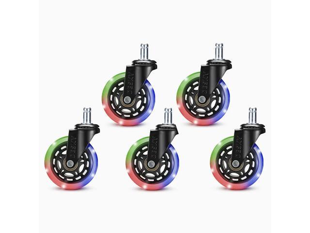 Desky Office Chair Caster Wheels - RGB