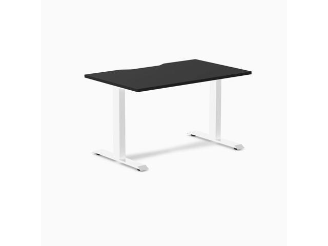 Desky Zero Scalloped Laminate Office Desk - Black / 47.2 x 29.5 in / White