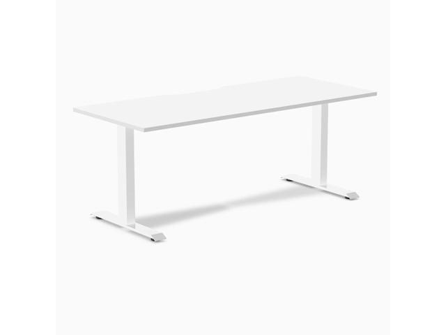Desky Zero Scalloped Laminate Office Desk - White / 70.9 x 29.5 in / White