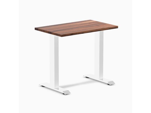 Desky Zero Mini Hardwood Office Desk - Walnut / 32 x 20 in / White