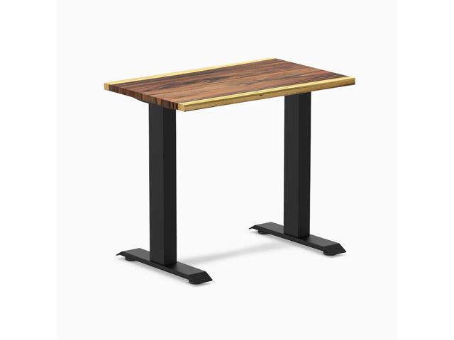 Desky Zero Mini Hardwood Office Desk - Saman / 32 x 20 in / Matte Black