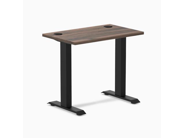 Desky Zero Mini Office Desk - Jarrah Legno / 32 x 20 in / Matte Black