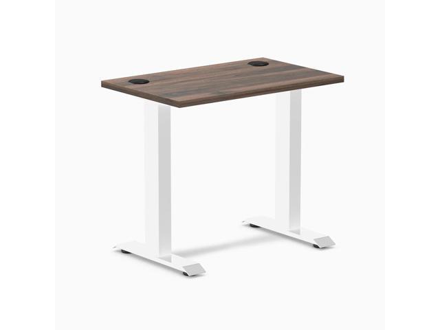 Desky Zero Mini Office Desk - Jarrah Legno / 32 x 20 in / White
