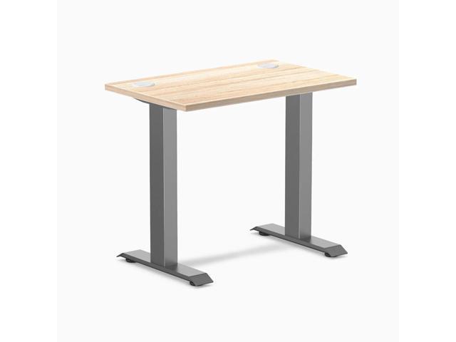 Desky Zero Mini Office Desk - Classic Oak / 32 x 20 in / Space Gray