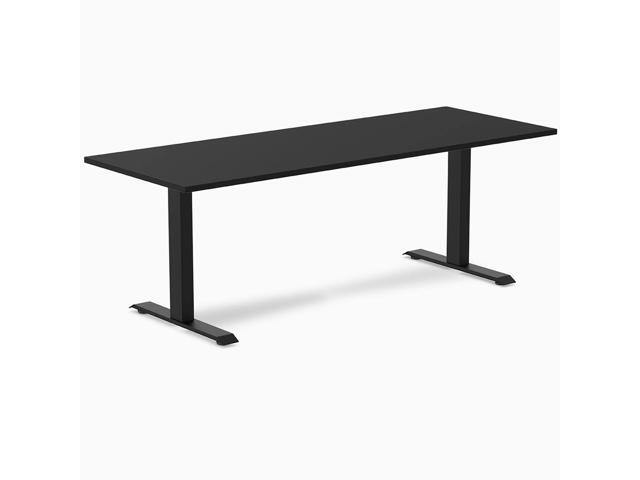 Desky Zero Laminate Office Desk - Black / 78.7 x 29.5 in / Matte Black