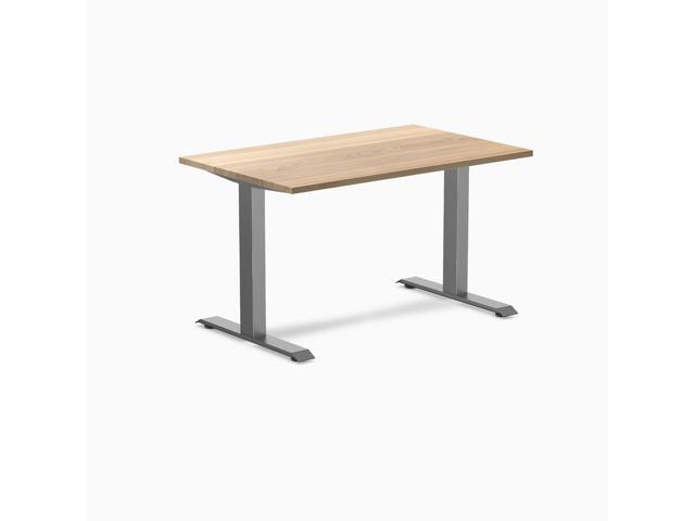Desky Zero Hardwood Office Desk - White Ash / 48 x 30 in / Space Gray