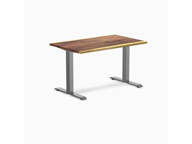 Desky Zero Hardwood Office Desk - Saman / 48 x 30 in / Space Gray