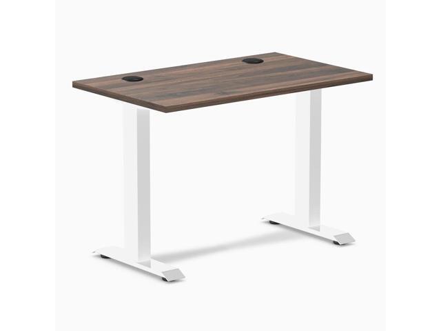 Desky Zero Mini Office Desk - Jarrah Legno / 40 x 24 in / White