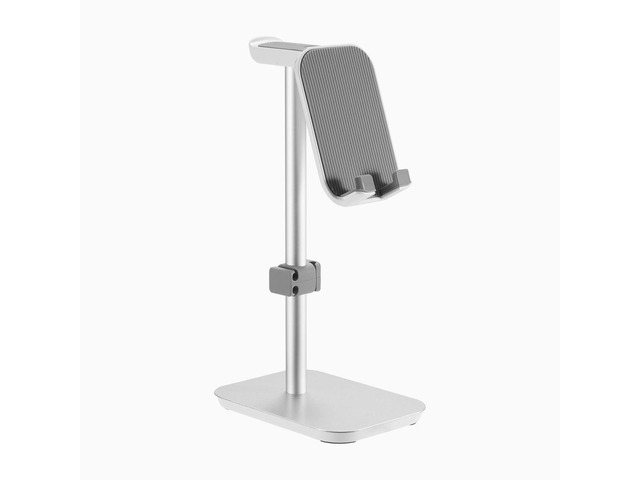 Desky Headphone and Phone Stand - Silver