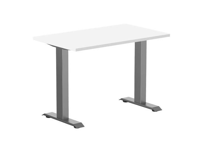 Desky Zero Mini Office Desk - White / 40 x 24 in / Space Gray