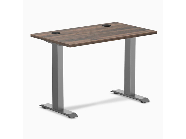 Desky Zero Mini Office Desk - Jarrah Legno / 40 x 24 in / Space Gray