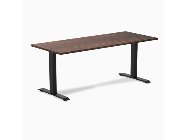 Desky Zero Softwood Office Desk - American Rustic Pine / 48 x 30 in / White