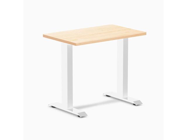 Desky Zero Mini Hardwood Office Desk - Maple / 32 x 20 in / White