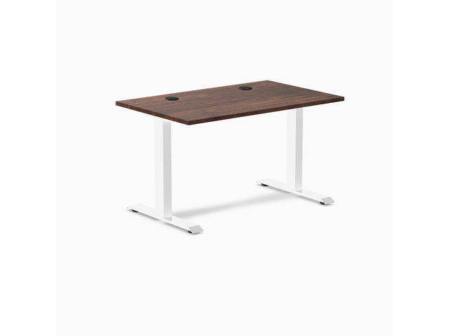 Desky Zero Softwood Office Desk - American Rustic Pine / 48 x 30 in / White