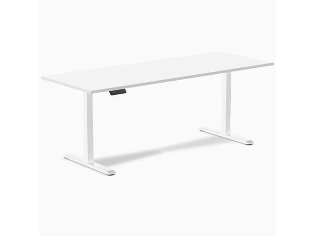 Desky Single Sit Stand Desk - White / 78.7 x 29.5 inches / White