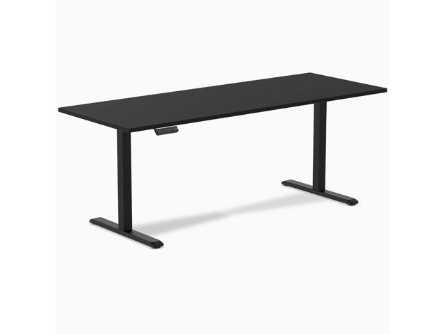 Desky Single Sit Stand Gaming Desk - Black / 78.7 x 29.5 inches / Black