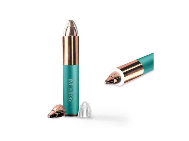 iMusthav Mini Portable Painless Eyebrow Remover Trimmer for Women, Eyebrow Razor Epilator Pen,18K Gold-Plated Hypoallergenic Precision Pencil-tip....