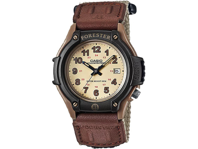 Casio Men's Field Watch with Brown Nylon Band - FT-500WC-5BV