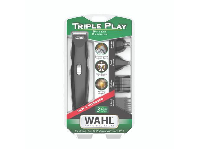 Wahl Triple Play Battery Trimmer Kit - Multi Purpose Grooming Set - 5537-6701-MI