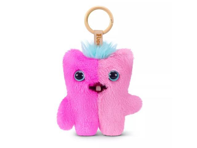 ZURU Fuggler Baby Pinkles Wide Eyed Screech 3.5 Inch Plush Keychain