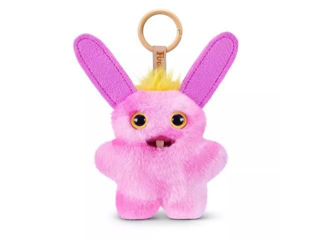 ZURU Fuggler Baby Pinkles Rabid Rabbit 3.5 Inch Plush Keychain