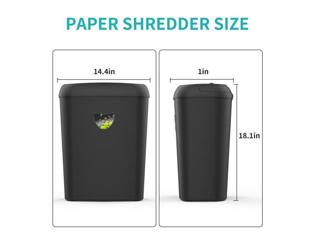 Woolsche Cross Cut Paper Shredder,High-Performance,14-Sheet Capacity,6.6 Gallon Basket,P-4 Security-Jam Proof Heavy Duty Shredder for Home and Office