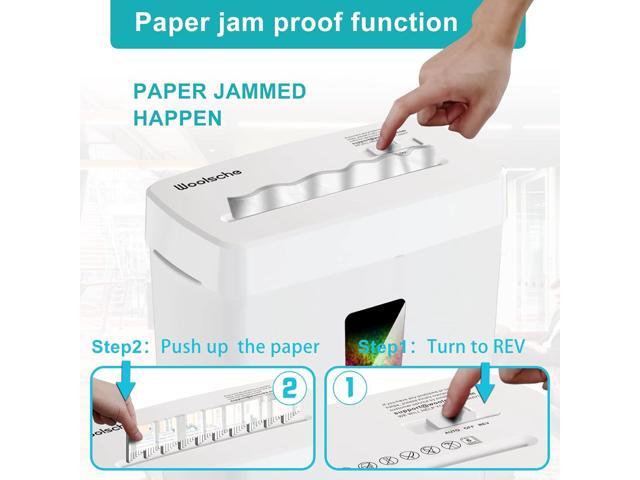 Woolsche Paper Shredder, P-5 Security Level, 5-Sheet Micro Cut with 3.43-Gallon Basket, Durable & Fast with Jam Proof System, Paper Shredder for...