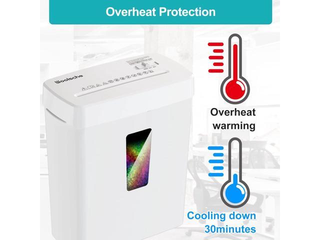 Woolsche Paper Shredder, P-5 Security Level, 5-Sheet Micro Cut with 3.43-Gallon Basket, Durable & Fast with Jam Proof System, Paper Shredder for...