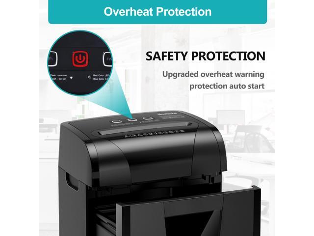 Woolsche Paper Shredder, 18-Sheet Cross Cut with 5.28-Gallon Pull Out Bin, P-4 Security Level, Shred Paper and Credit Card and CD, Durable & Fast...