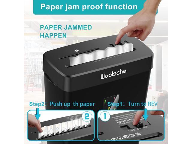 Woolsche Paper Shredder - 10-Sheet Cross Cut with 3.43-Gallon Basket - P-4 Security Level - 3-Mode Design - Shreds CD and Credit Card - Durable,...
