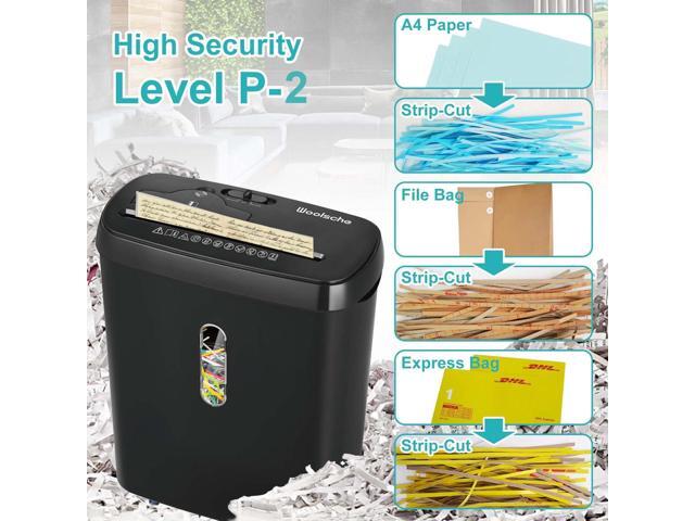 Woolsche Home Office Paper Shredder 10-Sheet Strip Cut with 3.17-Gallon Basket - P-2 Security Level - CD & Credit Card Shredder - Durable & Fast -...