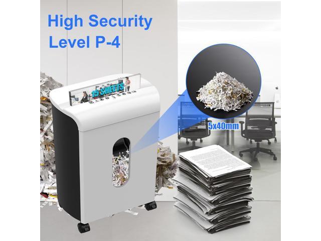 Woolsche Paper Shredder, 15-Sheet Cross Cut with 18 Liters Pull Out Bin, P-4 Security Level, Shred Paper and Credit Card, Durable & Fast with Auto...