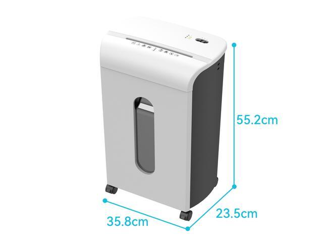 Woolsche Paper Shredder, P-4 Security Level,15-Sheet Cross Cut with 5.8-Gallon Pull Out Bin, Shred Paper and Credit Card/CD for Office Use
