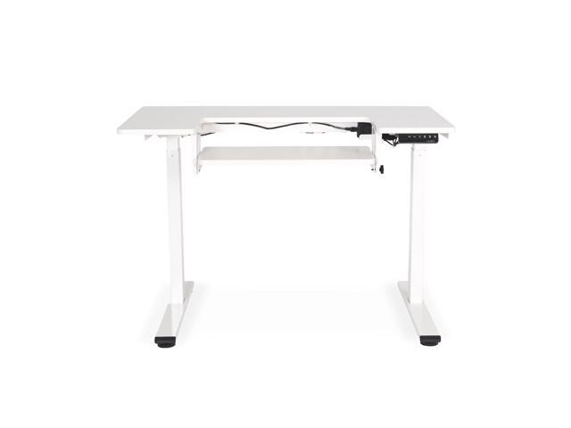 Arrow Sewing Eleanor Sewing Table with Electric Height Control, Multi-Position Adjustable Platform, Removable Extension Leaf, Steel Legs, Supports...