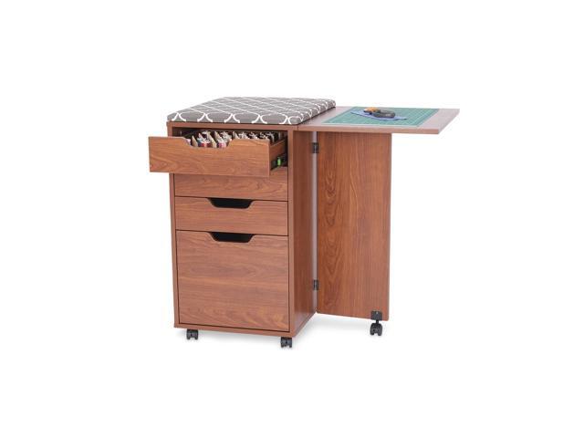 Kiwi Storage Cabinet Multi-Functional Organizer with Removable Ironing Board, Cutting Mat, Soft-Closing Drawers, Heavy-Duty Casters, Compatible...