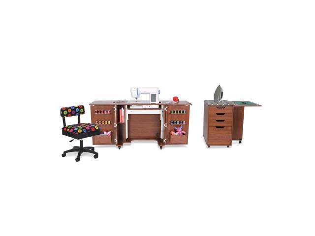 Kiwi Storage Cabinet Multi-Functional Organizer with Removable Ironing Board, Cutting Mat, Soft-Closing Drawers, Heavy-Duty Casters, Compatible...