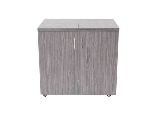 Bandicoot Sewing Cabinet with 3-Position Hydraulic Lift, Large Lift Opening, Thread Spool Storage, Door Cubbies, Heavy-Duty Casters, for Arts &...