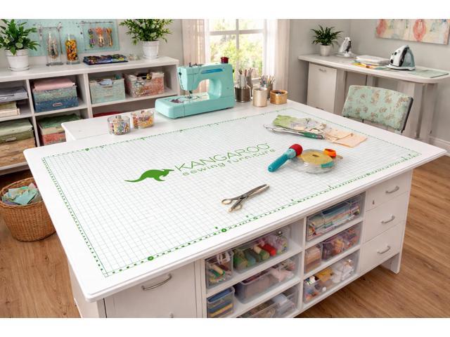 Arrow Quilters Grid Rotary Cutting Mat 36' x 66' (Mat-K) with 1-Inch Markings, Pinnable Surface